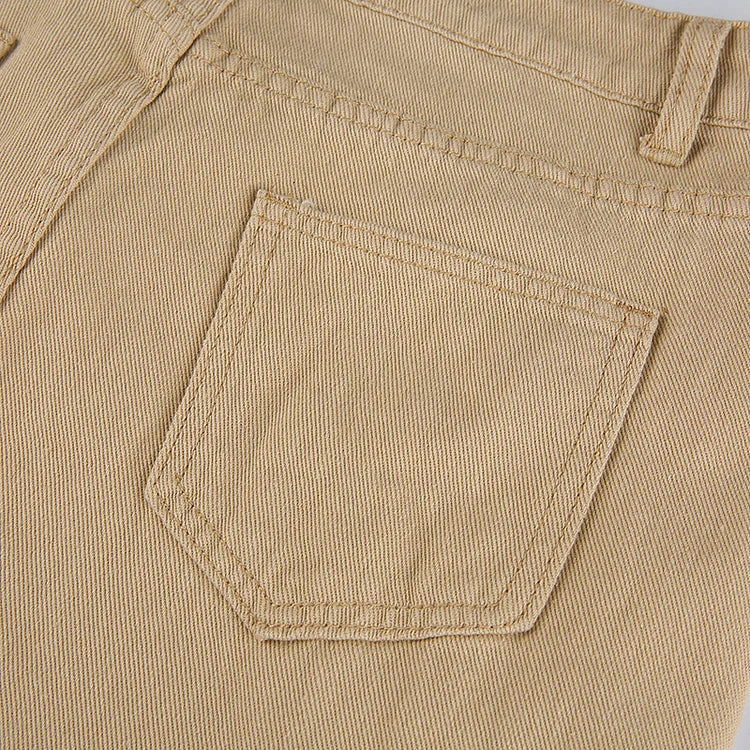 Women's High-Waist Wide Leg Jeans - Button Fly Full Length 2
