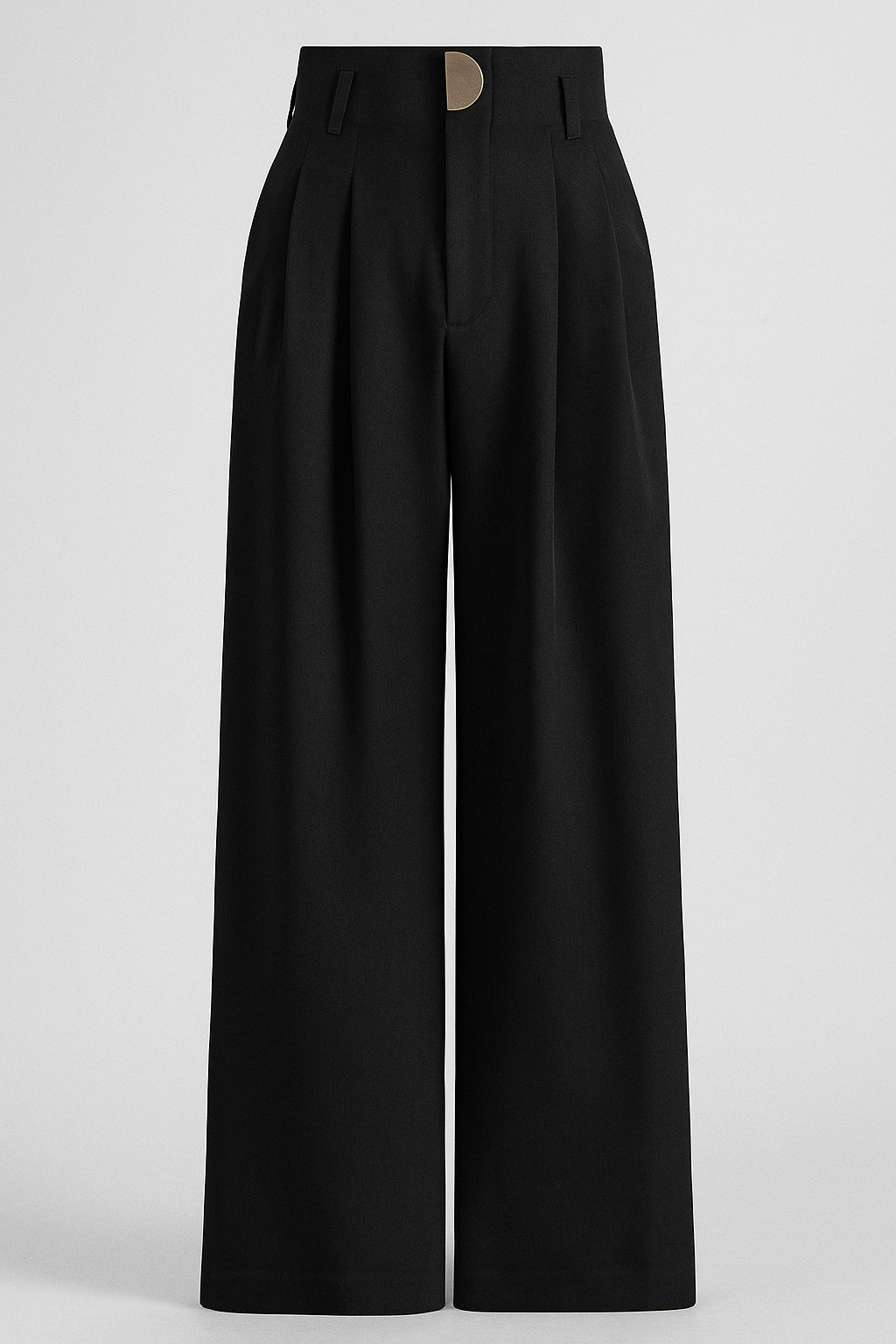 Women’s High-Waisted Wide-Leg Trousers – Elegant Pleated Design for Smart and Modern Styling 0