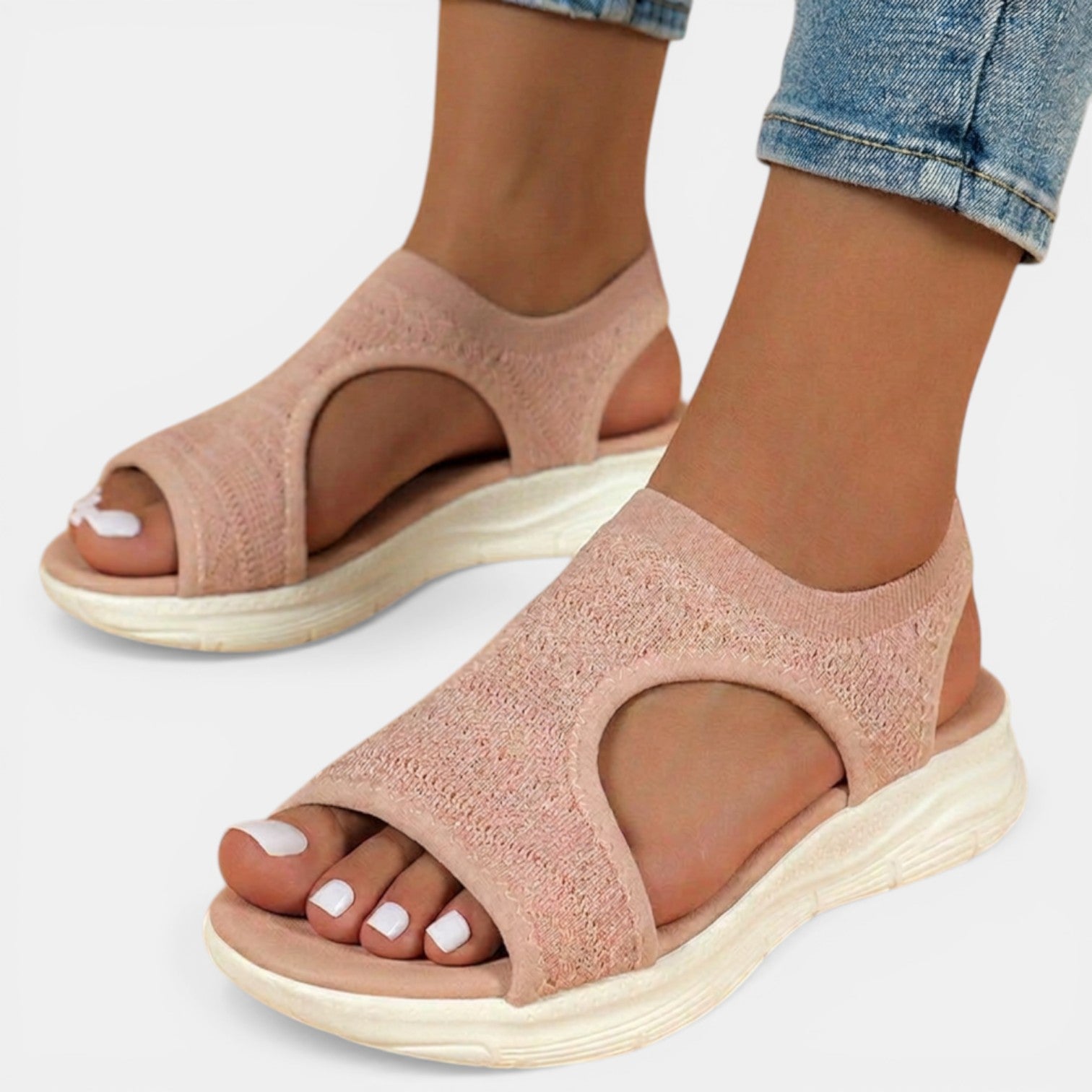 Women's Knit Orthopedic Sandals Slip-On 9