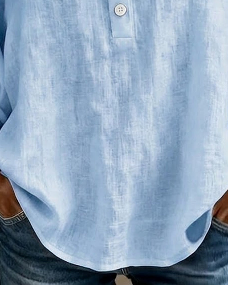 Women's Linen Blouse Relaxed Fit 5