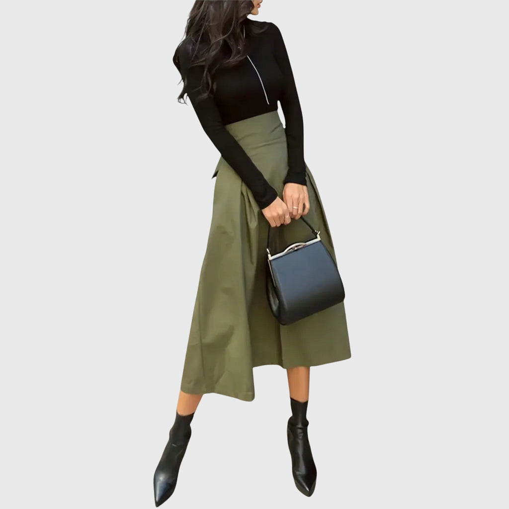Women's Midi Skirt A-Line 1