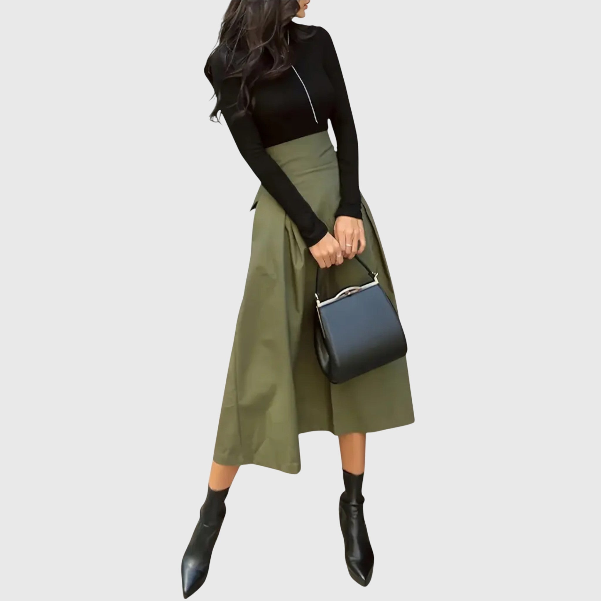 Women's Midi Skirt A-Line 1