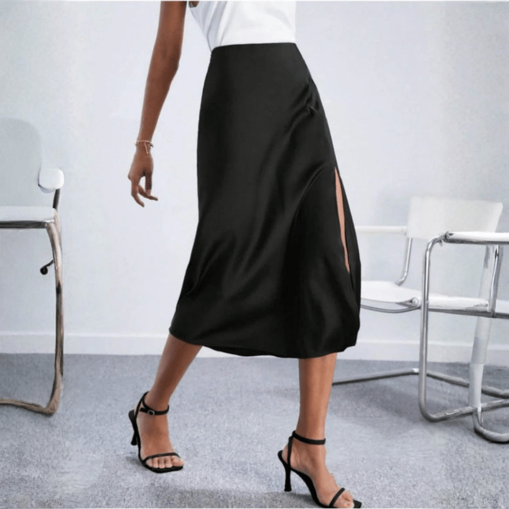 Women's Midi Skirt Side Slit 4