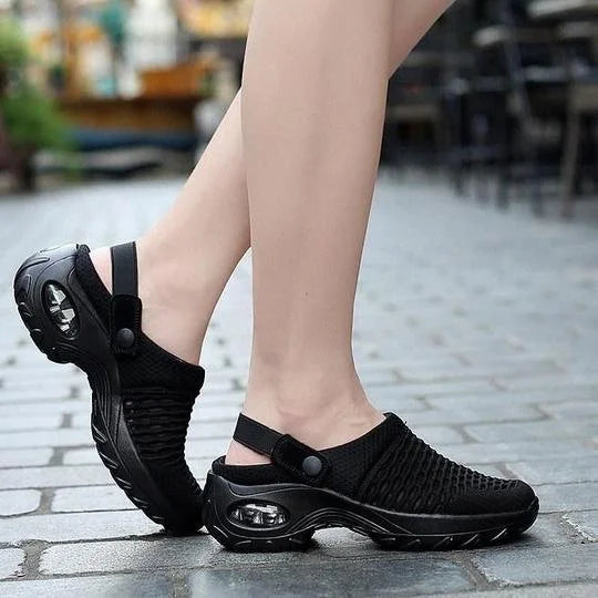 Women's Orthopaedic Knitted Mesh Slingback Air Cushion Sandals 6
