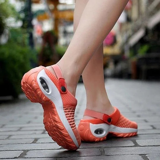 Women's Orthopaedic Knitted Mesh Slingback Air Cushion Sandals 7