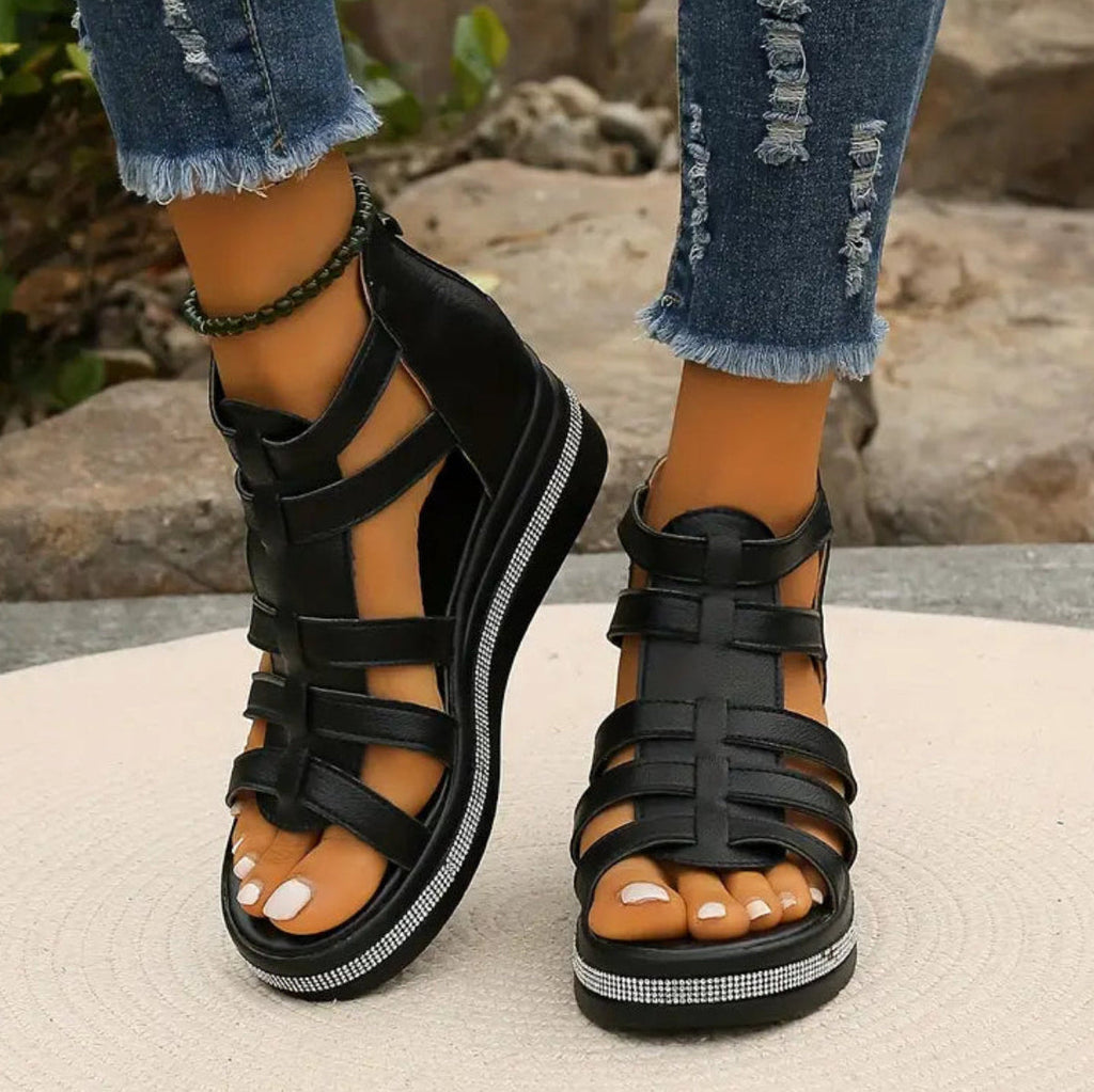 Women's Orthopedic Gladiator Wedges Platform 1