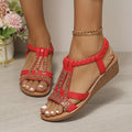 Women's Orthopedic T-Strap Wedge Sandals 0