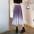 Women's Pleated Maxi Skirt with Elasticated Waistband 0