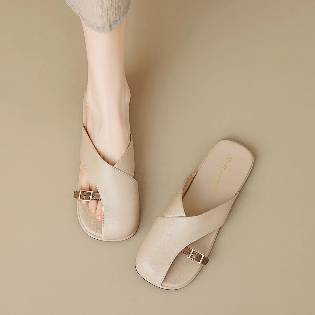 Women's Sandals Crisscross Buckle Detail 5