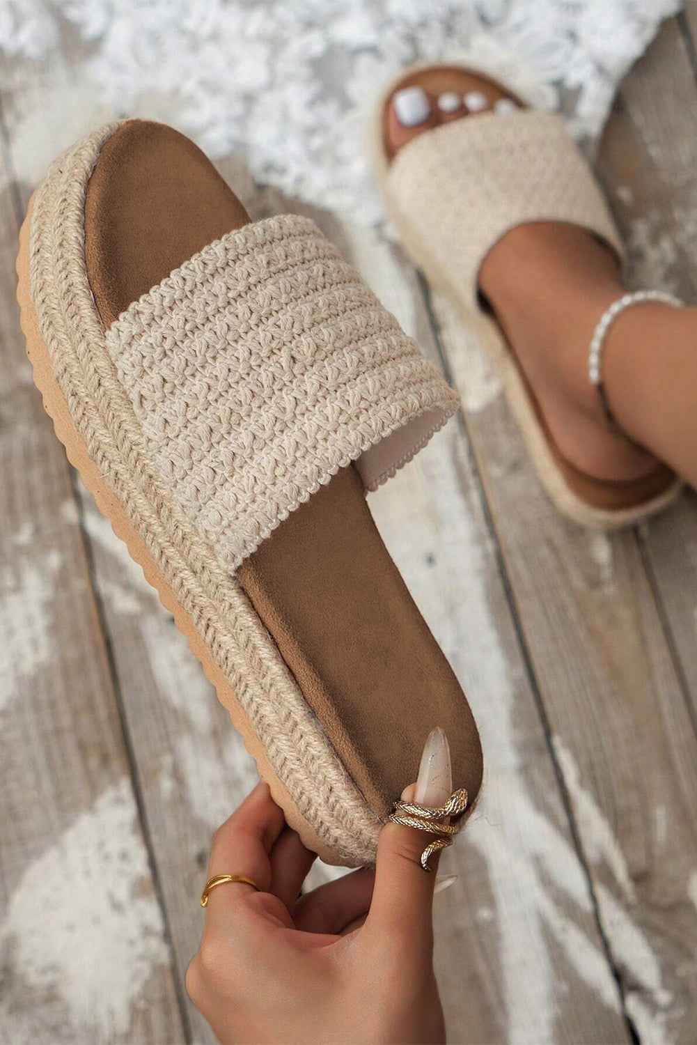 Women's Wedges Platform Espadrille Woven 1
