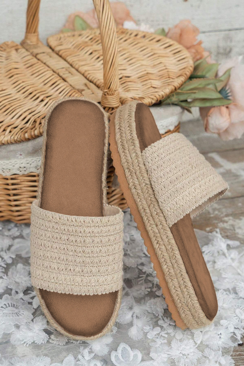 Women's Wedges Platform Espadrille Woven 4
